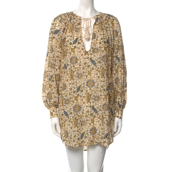 Ulla Johnson Citrus Print Shirt Dress – Swim Cover-Up, Spring/Summer 2022, Sz S - Picture 5 of 5